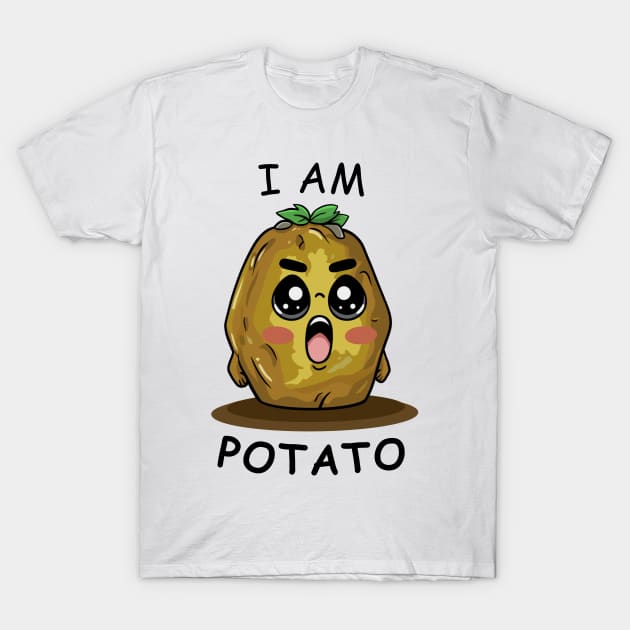 Funny Potato, I am Potato T-Shirt by micho2591